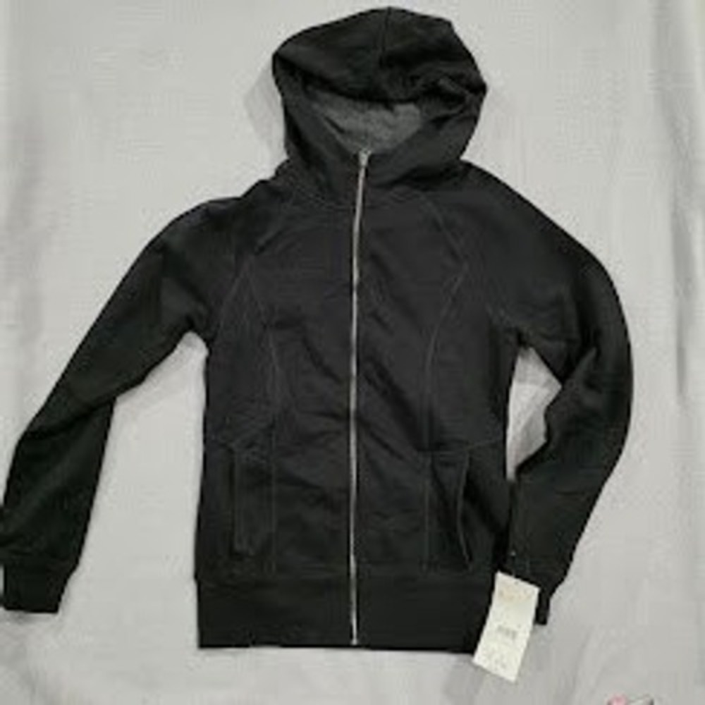 Champion Womens Full Zip Hoodie Black Active Performance Duo Dry Jacket XS NEW